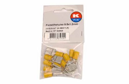 Terminal, electric universal parts plaat 9,5x1,2mm kollane