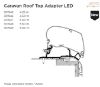 Mounting Set, roof rack Adapter Roof Top Caravan LED 6,00 m