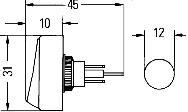 Switch hooblüliti 12V sulguv