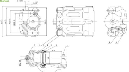 Brake Caliper BMW - 34 21 6 768 698