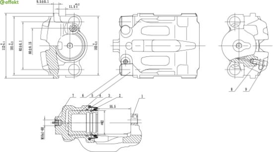 Brake Caliper BMW - 34 21 6 768 698