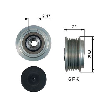 Alternator Freewheel Clutch Toyota