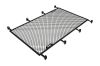 Luggage Rack, trailer hitch carrier Trail LoadNet L koormavõrk, 132x65cm