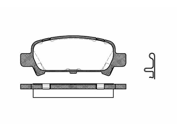 Brake Pad Set, disc brake SUBARU - AY060-FJ002