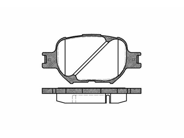 Brake Pad Set, disc brake TOYOTA - 04465-YZZDF