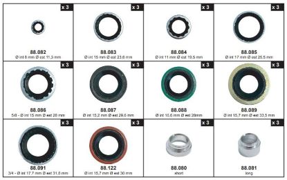 Gasket, coolant pipe A/C Kompressori ja kuivati filtri O-rõngaste kompl