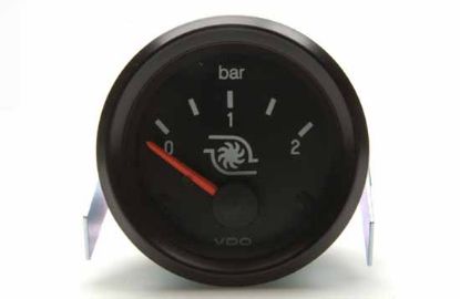 Gauge, oil pressure mootoriõlile 24V 52mm 0 - 5bar ISO 1374