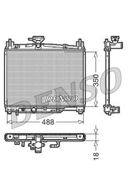 Radiator, engine cooling TOYOTA Yaris 1.0