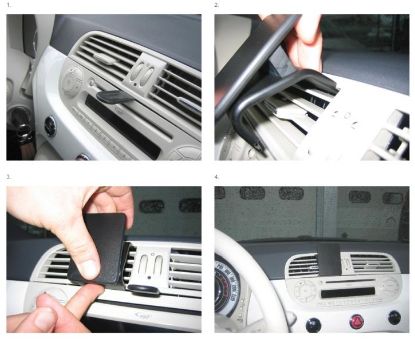 Trim Frame Fiat 500 05-15 keskele