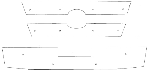 Trim/Protection Strip, radiator grille Toyota Hiace 2007-2012
