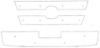 Trim/Protection Strip, radiator grille Toyota Hiace 2007-2012