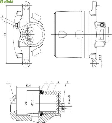 Brake Caliper MAZDA - GSZD-33-98Z