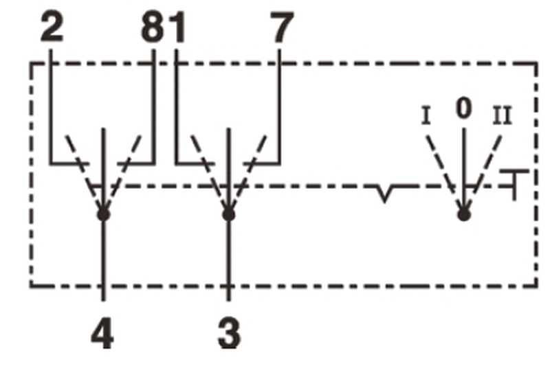 Switch I-0-II 12V,16A