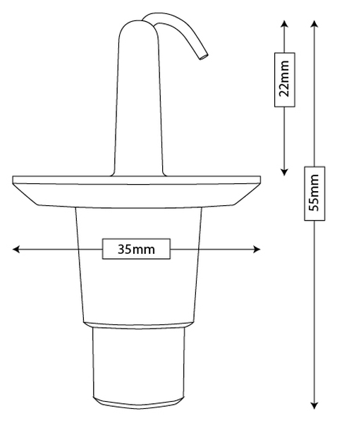 Trim/Protection Strip, radiator grille kinnitusklamber 22mm