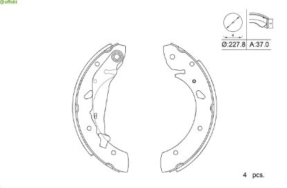 Brake Shoe Set Toyota Brake Shoe Set Toyota