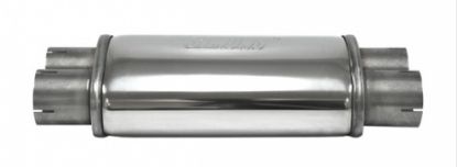 Centre/Rear Muffler Pütt duo 2,5" RV ovaal 115/185mm L=315mm