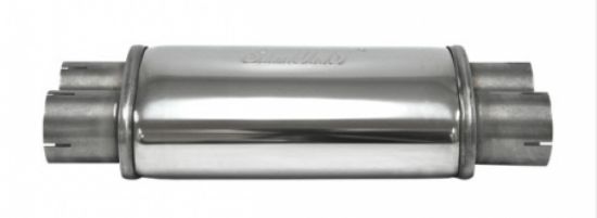 Centre/Rear Muffler Pütt duo 2,5" RV ovaal 115/185mm L=315mm