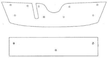 Trim/Protection Strip, radiator grille Skoda Octavia 2010-2013