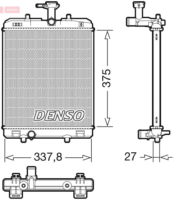 Radiator, engine cooling TOYOTA B000765280 / 164000Q080