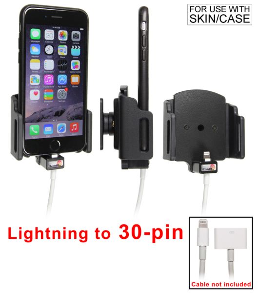 Mobile phone/PDA holder Apple iPhone 5SE 12/13Mini, 62-77mm laius, aktiiv. Mobile phone/PDA holder Apple iPhone 5SE 12/13Mini, 62-77mm laius, aktiiv.