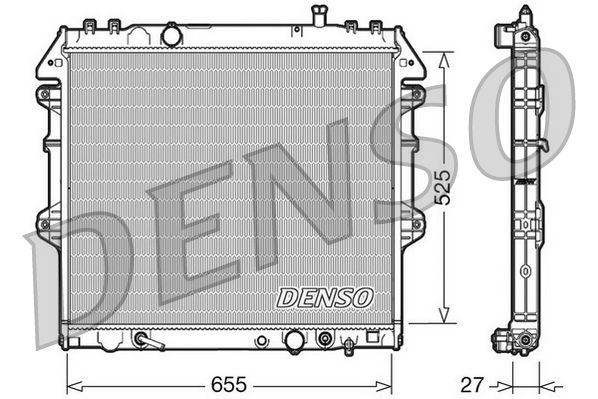 Radiator, engine cooling TOYOTA Innova Aut. 08/04-