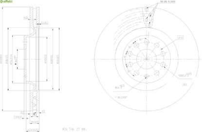 Brake Disc VAG - 1K0 615 301 AD