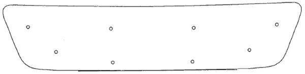 Trim/Protection Strip, radiator grille MB Sprinter 1996-1999