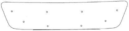 Trim/Protection Strip, radiator grille MB Sprinter 1996-1999
