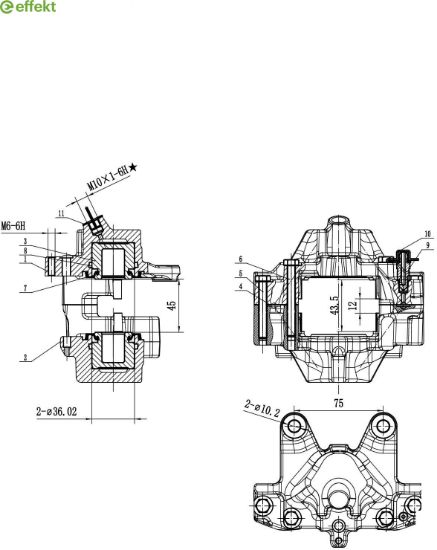 Brake Caliper MERCEDES-BENZ - 003 423 97 98