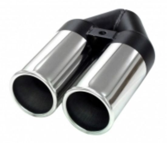 Centre/Rear Muffler Ots twin rondo 2,5" 2x80 mm L=240