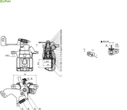 Brake Caliper MAZDA - K0Y1-26-98Z