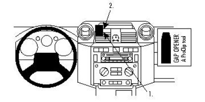 Trim Frame Land Rover Defender 07-16 keskel