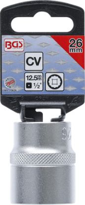 Socket Wrench Insert Socket, 12-point : 12.5 mm (1/2") : 26 mm