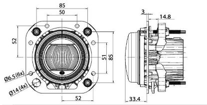 Spotlight 90 mm LED Modul - E1 3831