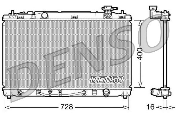 Radiator, engine cooling TOYOTA Camry 2.4 Aut. 01/06-