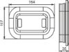Direction Indicator 12/24V, 164x117x35mm, 200mm kaabel