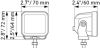 Spotlight LED Cube KIT 2.7" Flood 1400lm
