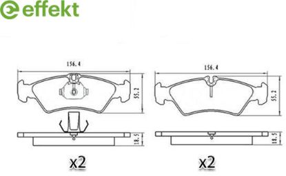 Brake Pad Set, disc brake MERCEDES