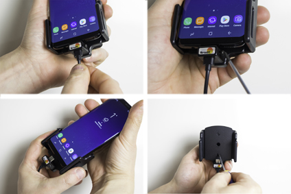 Mobile phone/PDA holder laius 62-77mm, paksus 9-13mm, USB-C