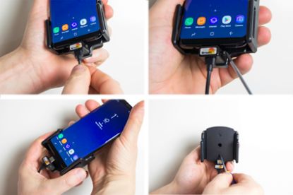 Mobile phone/PDA holder laius 62-77mm, paksus 9-13mm, USB-C