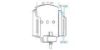 Mobile phone/PDA holder laius 62-77mm, paksus 9-13mm, USB-C