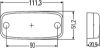 Side Marker Light LED, kollane, 12V, juhe 500mm