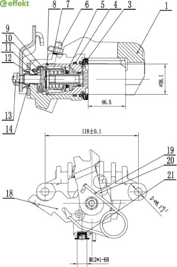 Brake Caliper VAG - 8E0 615 424