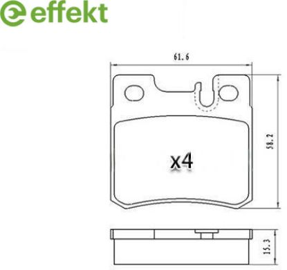 Brake Pad Set, disc brake MERCEDES