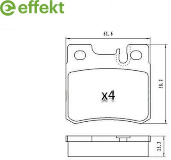 Brake Pad Set, disc brake MERCEDES