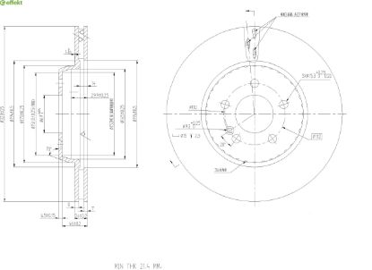 Brake Disc MERCEDES-BENZ - 000 423 07 12