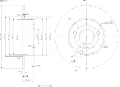 Brake Disc MERCEDES-BENZ - 124 423 11 12