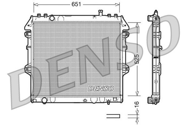 Radiator, engine cooling TOYOTA Hi-Lux / 4 Runner Man