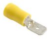 Terminal, electric universal parts plaatpistik 6.3x0.8mm kollane