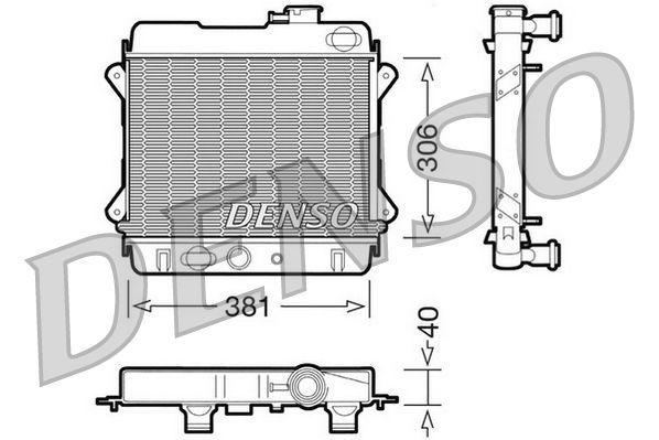 Radiator, engine cooling ZASTAVA YUGO 45 / 55
